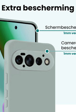Forterra Forterra Google Pixel 11 Pro Hoesje Siliconen - Lichtblauw