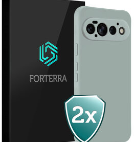 Forterra Forterra Google Pixel 11 Pro Hoesje Siliconen - Lichtblauw - 2 PACK