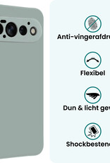 Forterra Forterra Google Pixel 11 Pro Hoesje Siliconen Met Screenprotector - Lichtblauw