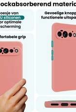 Forterra Forterra Google Pixel 11 Pro Hoesje Siliconen Met Screenprotector - Lichtroze