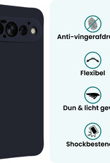 Forterra Forterra Google Pixel 11 Pro Hoesje Siliconen Met 2x Screenprotector - Donkerblauw