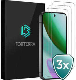 Forterra Forterra Google Pixel 11 Pro XL Screenprotector Glas - 3 PACK