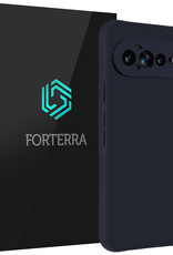 Forterra Forterra Google Pixel 11 Pro XL Hoesje Siliconen - Donkerblauw