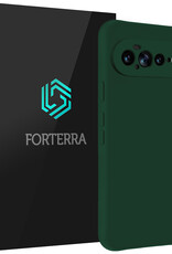 Forterra Forterra Google Pixel 11 Pro XL Hoesje Siliconen - Donkergroen