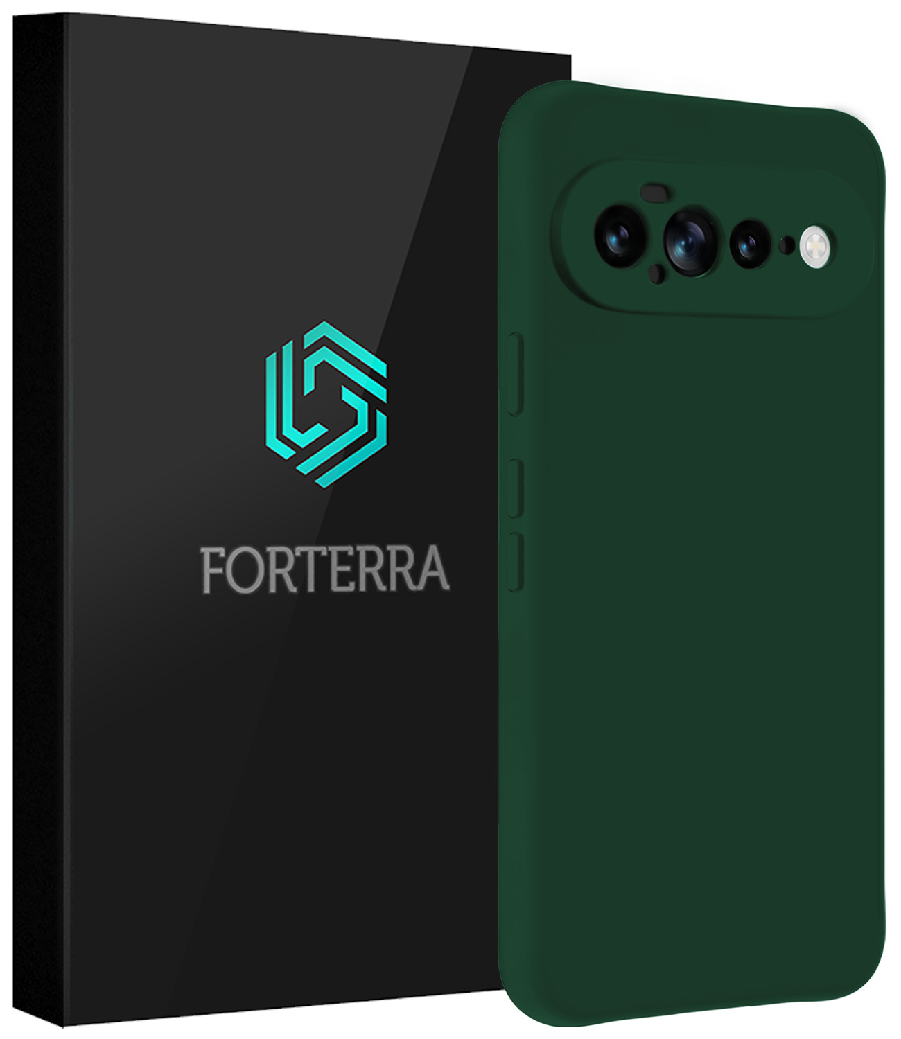 Forterra Forterra Google Pixel 11 Pro XL Hoesje Siliconen - Donkergroen