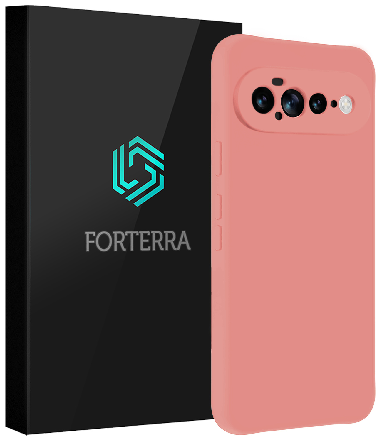 Forterra Forterra Google Pixel 11 Pro XL Hoesje Siliconen - Lichtroze