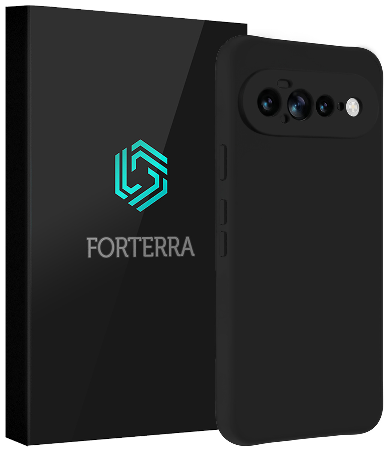 Forterra Forterra Google Pixel 11 Pro XL Hoesje Siliconen - Zwart