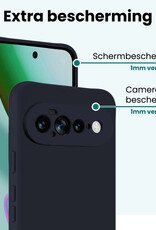Forterra Forterra Google Pixel 11 Pro XL Hoesje Siliconen - Donkerblauw - 2 PACK