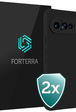 Forterra Forterra Google Pixel 11 Pro XL Hoesje Siliconen - Zwart - 2 PACK