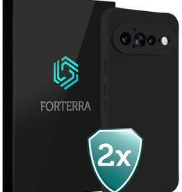 Forterra Forterra Google Pixel 11 Pro XL Hoesje Siliconen - Zwart - 2 PACK