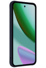 Forterra Forterra Google Pixel 11 Pro XL Hoesje Siliconen Met Screenprotector - Donkerblauw