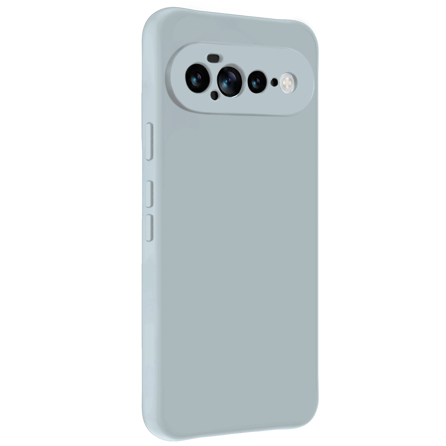 Forterra Forterra Google Pixel 11 Pro XL Hoesje Siliconen Met Screenprotector - Lichtblauw