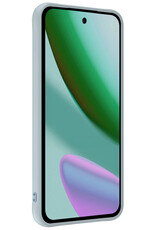 Forterra Forterra Google Pixel 11 Pro XL Hoesje Siliconen Met Screenprotector - Lichtblauw