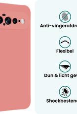 Forterra Forterra Google Pixel 11 Pro XL Hoesje Siliconen Met Screenprotector - Lichtroze