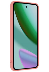 Forterra Forterra Google Pixel 11 Pro XL Hoesje Siliconen Met Screenprotector - Lichtroze