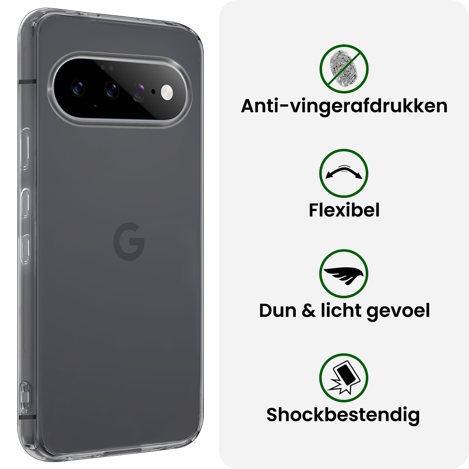 BASEY. BASEY. Google Pixel 11 Hoesje Siliconen - Transparant