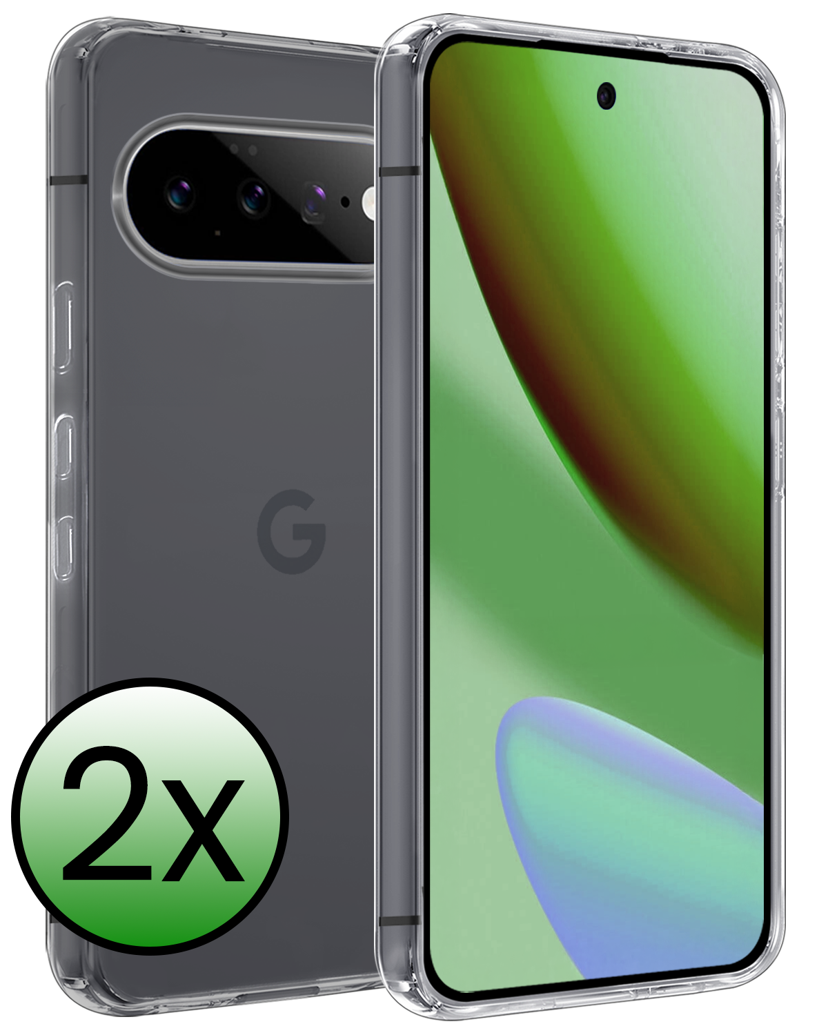 BASEY. BASEY. Google Pixel 11 Pro Hoesje Siliconen - Transparant - 2 PACK