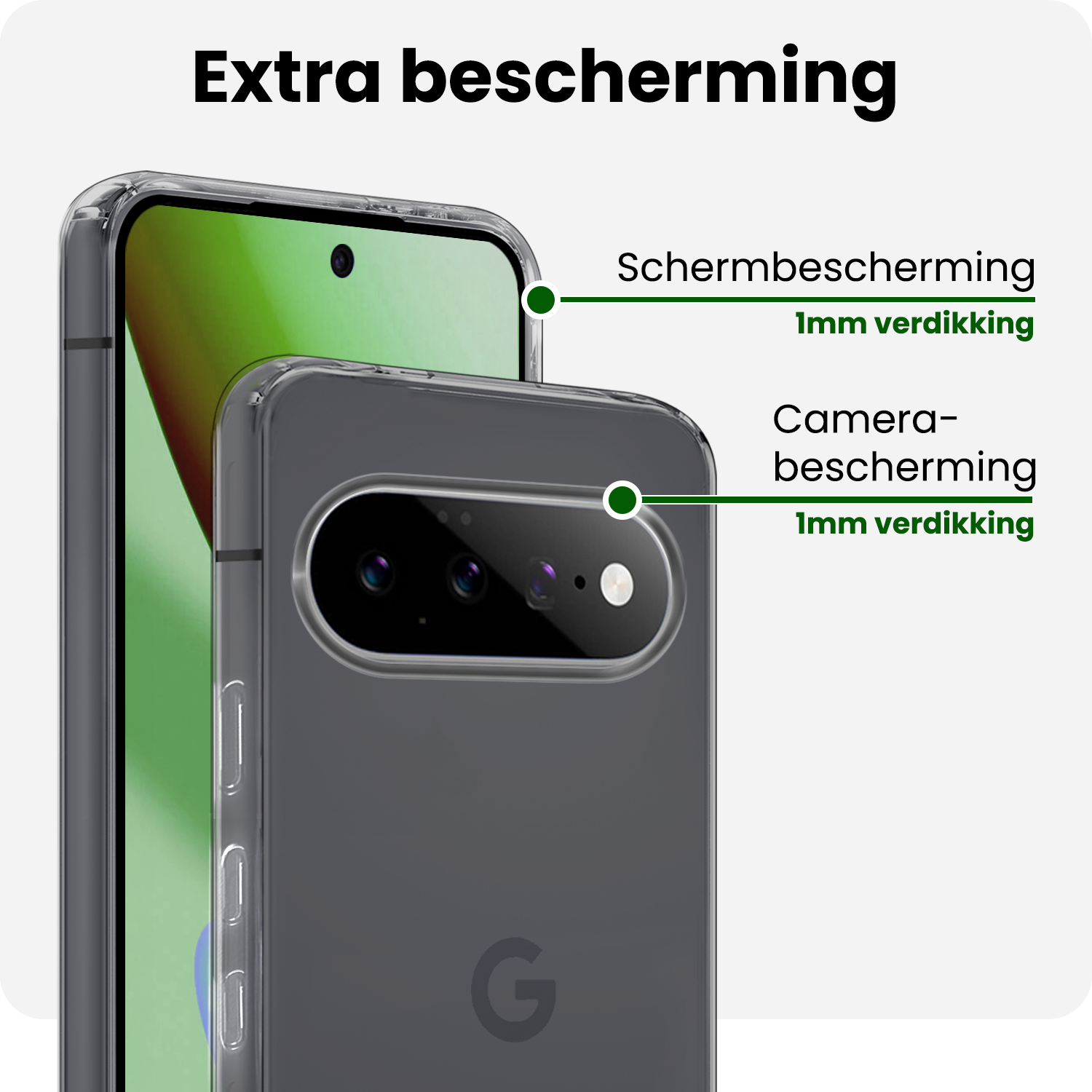 BASEY. BASEY. Google Pixel 11 Pro Hoesje Siliconen - Transparant - 2 PACK