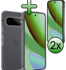 BASEY. BASEY. Google Pixel 11 Pro Hoesje Siliconen Met 2x Screenprotector - Transparant