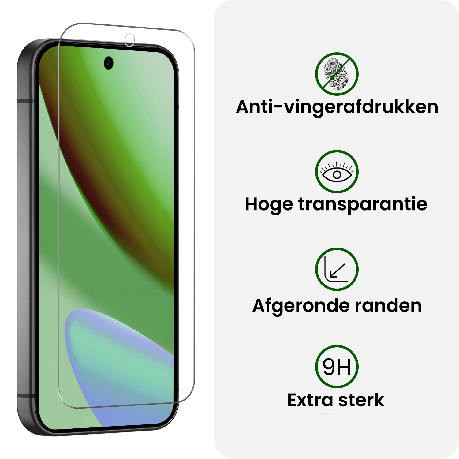 BASEY. BASEY. Google Pixel 11 Hoesje Siliconen Met Screenprotector - Transparant