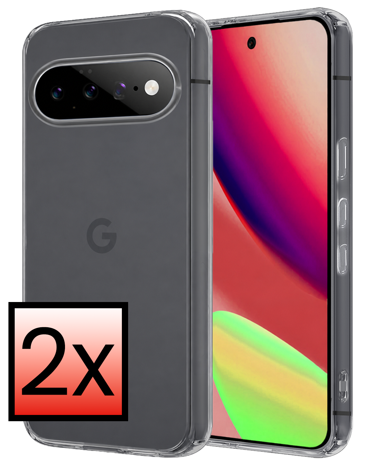 NoXx NoXx Google Pixel 11 Hoesje Siliconen - Transparant - 2 PACK
