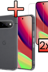 NoXx NoXx Google Pixel 11 Hoesje Siliconen Met 2x Screenprotector - Transparant