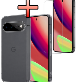 NoXx NoXx Google Pixel 11 Pro Hoesje Siliconen Met Screenprotector - Transparant