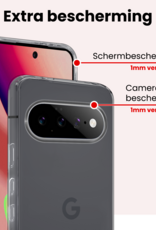 NoXx NoXx Google Pixel 11 Pro Hoesje Siliconen Met Screenprotector - Transparant