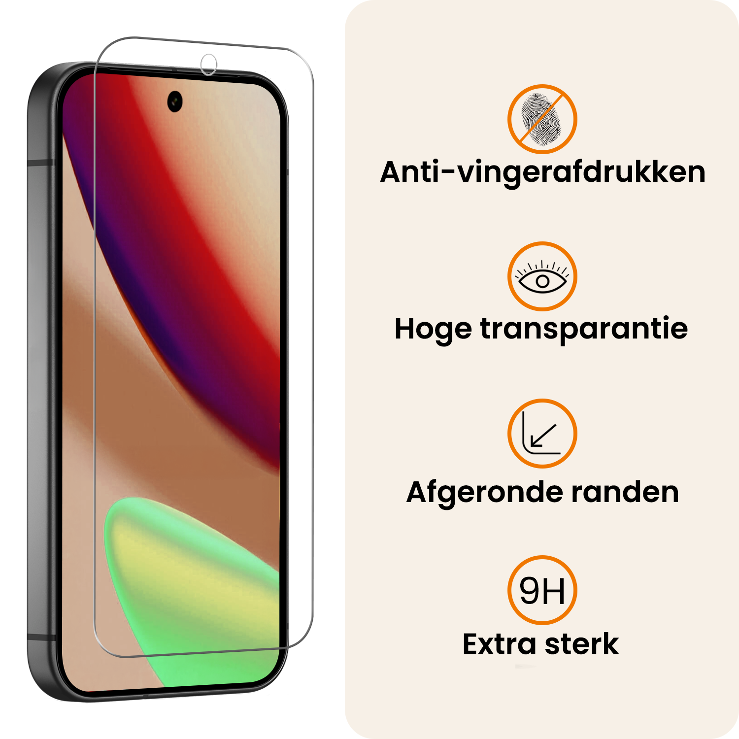 Nomfy Nomfy Google Pixel 11 Hoesje Siliconen Met Screenprotector - Transparant