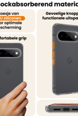 Nomfy Nomfy Google Pixel 11 Hoesje Siliconen Met 2x Screenprotector - Transparant