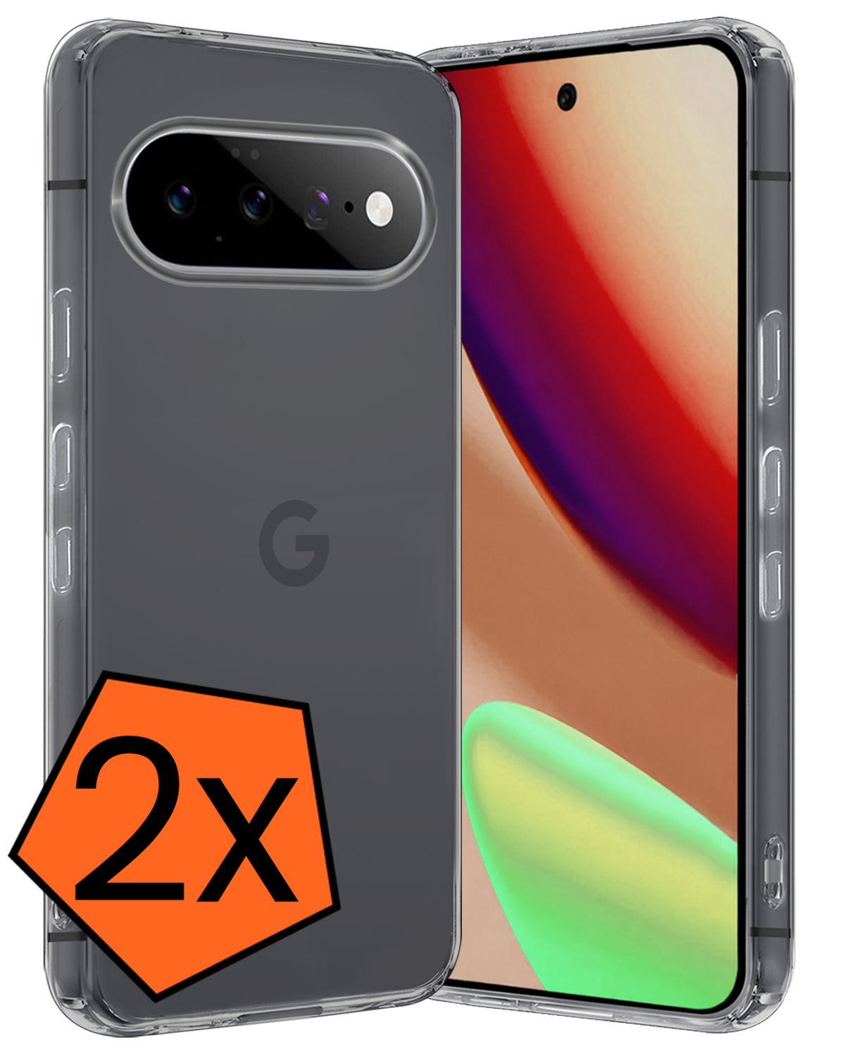 Nomfy Nomfy Google Pixel 11 Pro Hoesje Siliconen - Transparant - 2 PACK