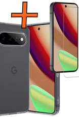 Nomfy Nomfy Google Pixel 11 Pro Hoesje Siliconen Met Screenprotector - Transparant