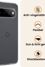 Nomfy Nomfy Google Pixel 11 Pro Hoesje Siliconen Met Screenprotector - Transparant