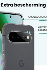 Forterra Forterra Google Pixel 11 Pro Hoesje Siliconen Met Screenprotector - Transparant