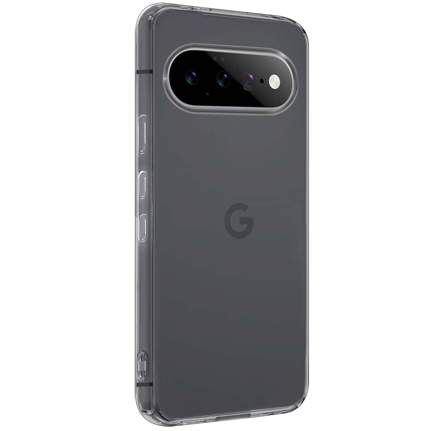 Forterra Forterra Google Pixel 11 Pro Hoesje Siliconen Met Screenprotector - Transparant