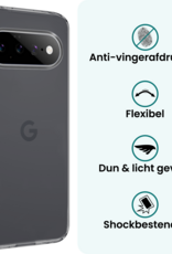 Forterra Forterra Google Pixel 11 Pro Hoesje Siliconen Met 2x Screenprotector - Transparant