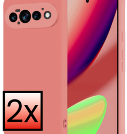 NoXx NoXx Google Pixel 11 Pro Hoesje Siliconen - Lichtroze - 2 PACK