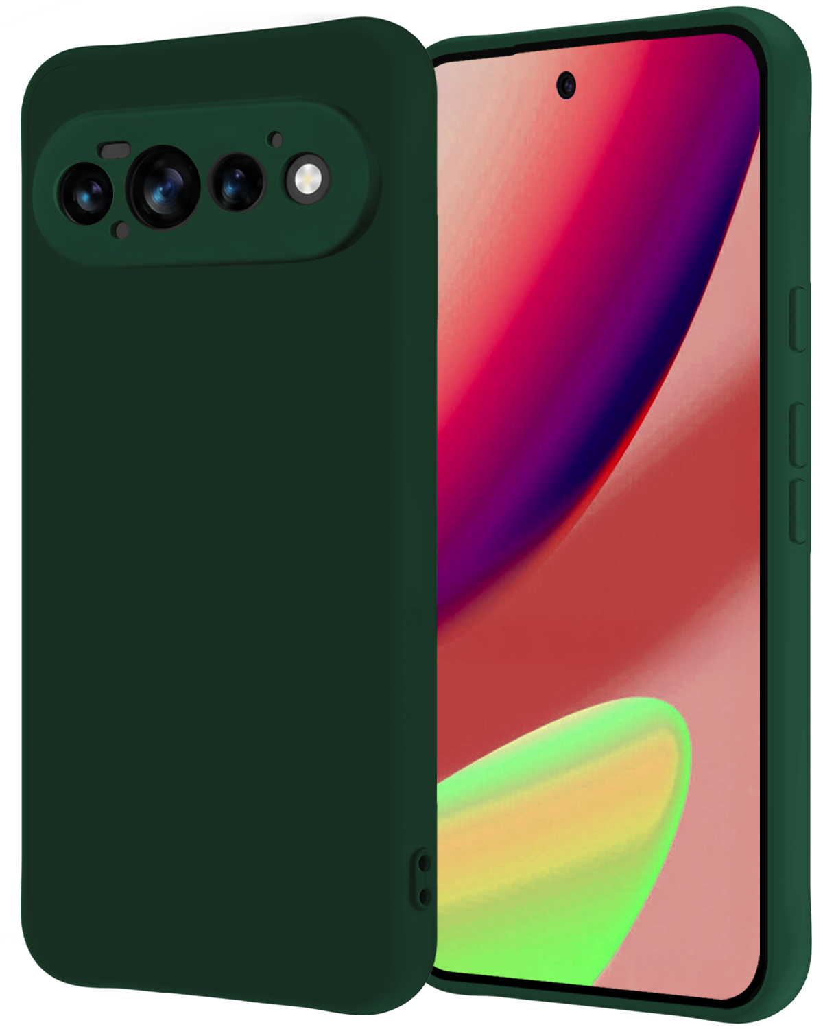 NoXx NoXx Google Pixel 11 Pro Hoesje Siliconen - Donkergroen