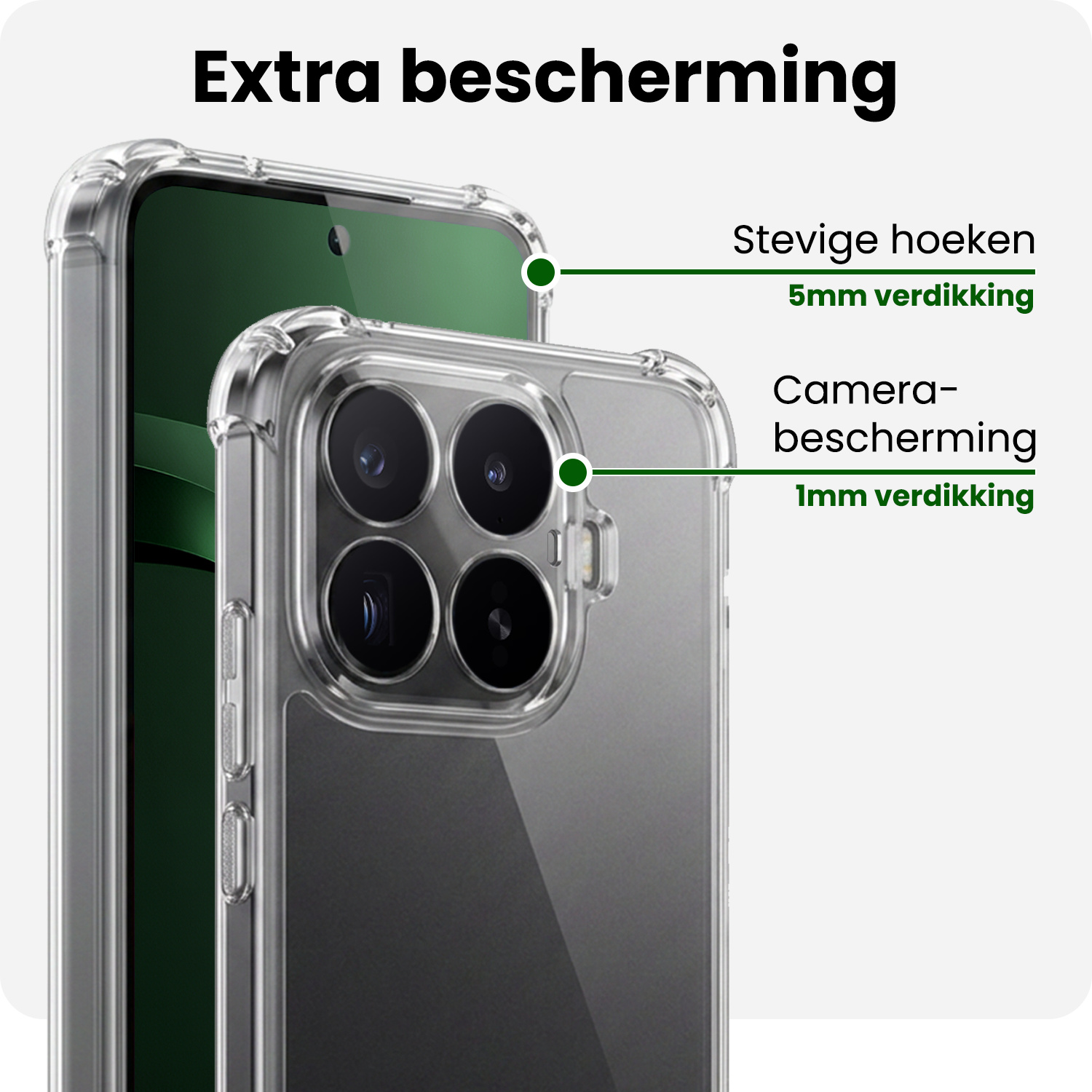 BASEY. BASEY. Xiaomi 17T Hoesje Shockproof Met Screenprotector
