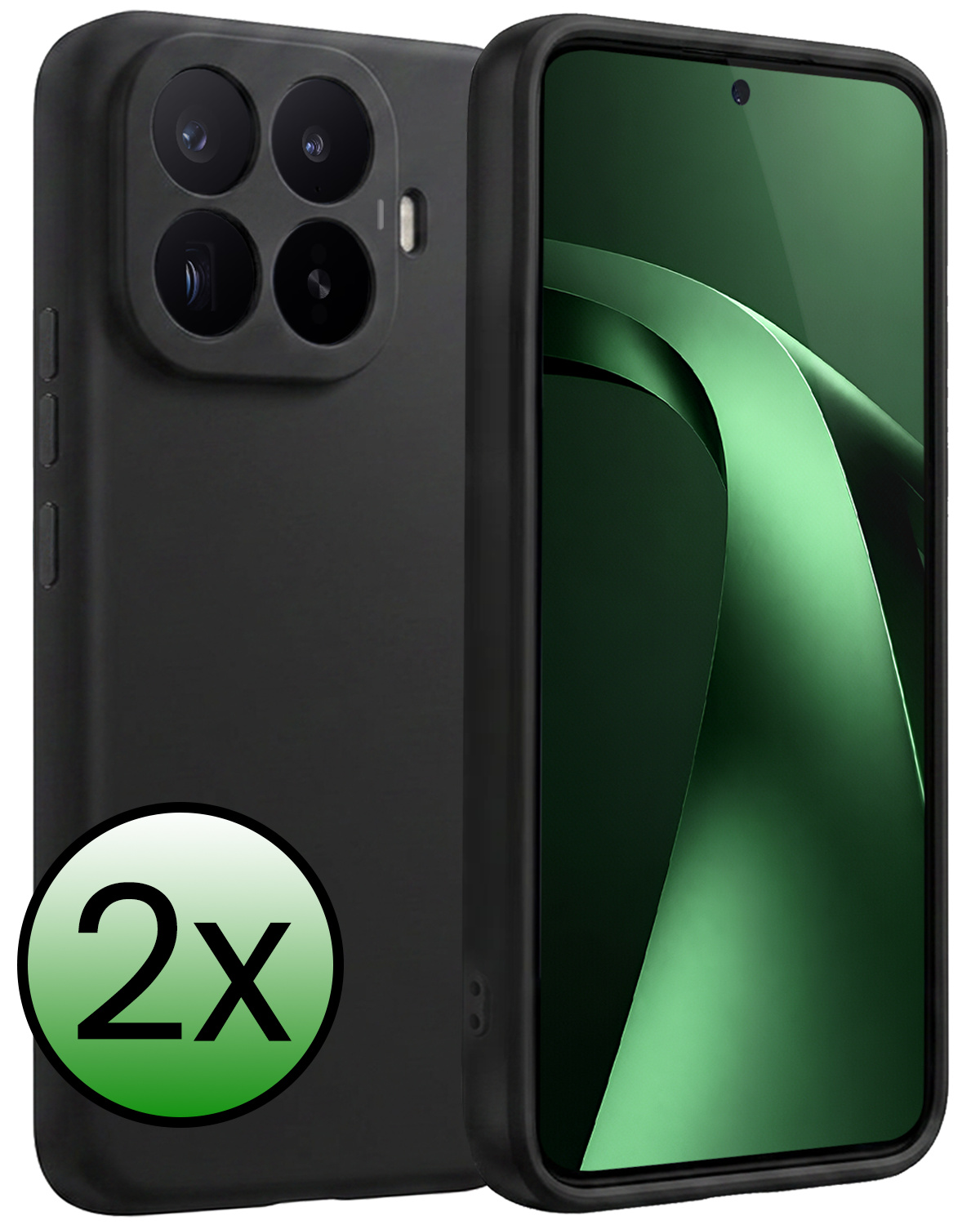 BASEY. BASEY. Xiaomi 17T Hoesje Siliconen - Zwart - 2 PACK