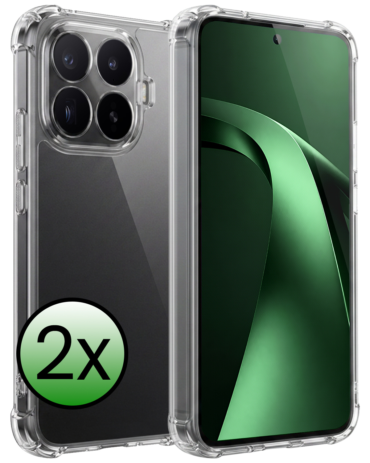 BASEY. BASEY. Xiaomi 17T Pro Hoesje Shockproof - Transparant - 2 PACK