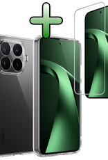 BASEY. BASEY. Xiaomi 17T Pro Hoesje Siliconen Met Screenprotector - Transparant