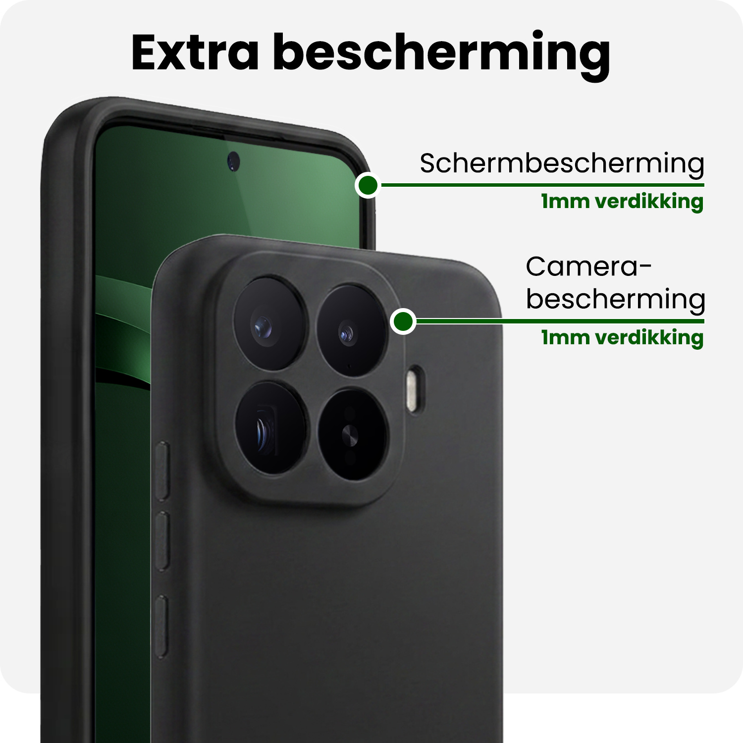 BASEY. BASEY. Xiaomi 17T Pro Hoesje Siliconen - Zwart