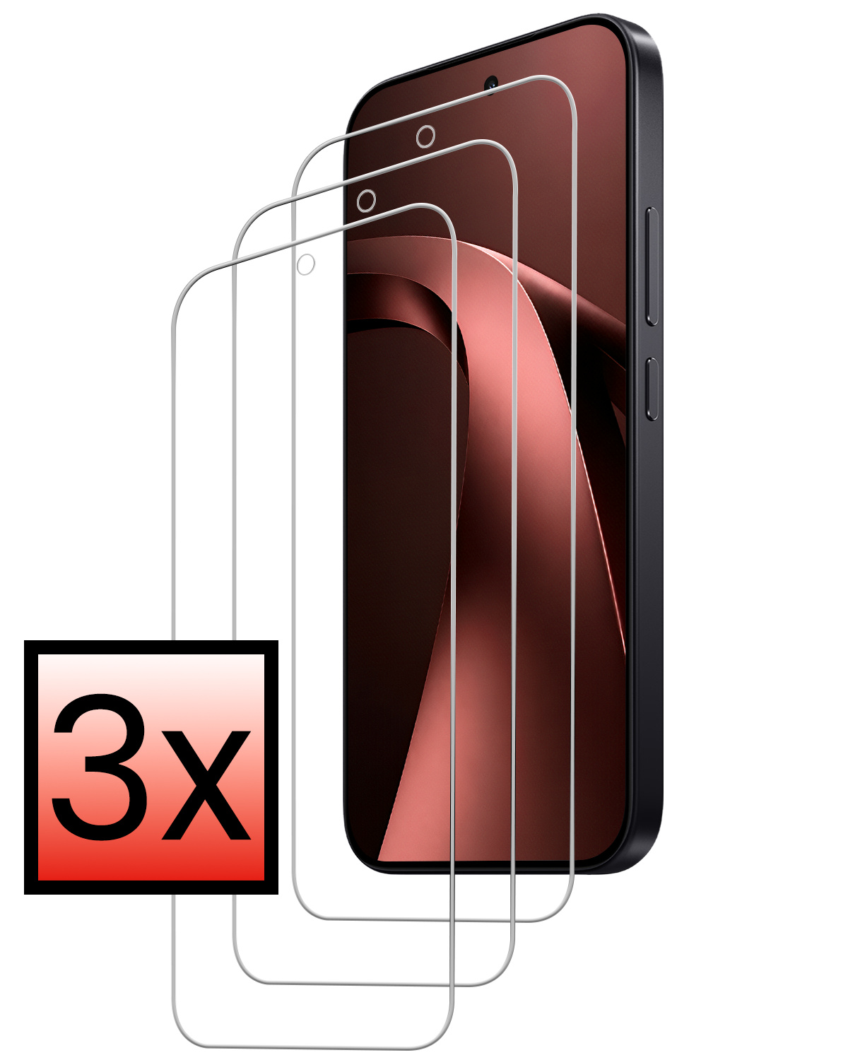 NoXx NoXx Xiaomi 17T Screenprotector - 3 PACK