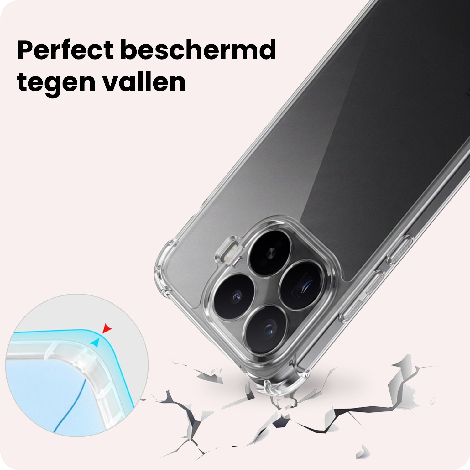 NoXx NoXx Xiaomi 17T Hoesje Shockproof - Transparant