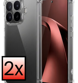 NoXx NoXx Xiaomi 17T Hoesje Shockproof - Transparant - 2 PACK