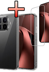 NoXx NoXx Xiaomi 17T Hoesje Siliconen Met Screenprotector - Transparant