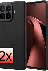 NoXx NoXx Xiaomi 17T Hoesje Siliconen - Zwart - 2 PACK