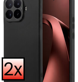 NoXx NoXx Xiaomi 17T Hoesje Siliconen - Zwart - 2 PACK