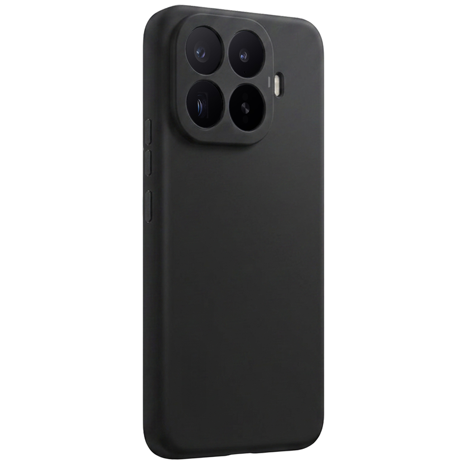 NoXx NoXx Xiaomi 17T Hoesje Siliconen Met 2x Screenprotector - Zwart